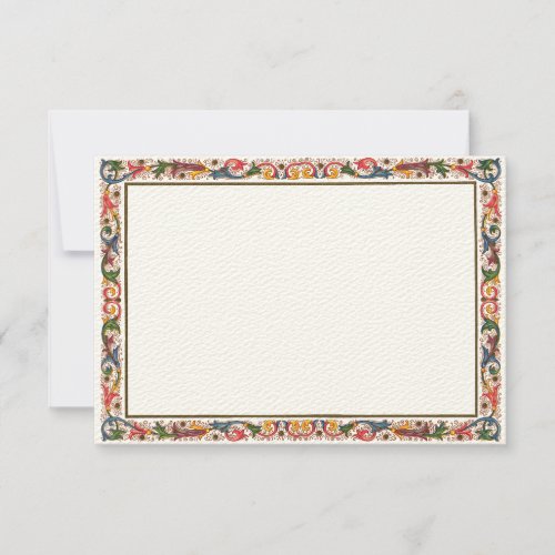 Antique Italian Border RSVP Card Template