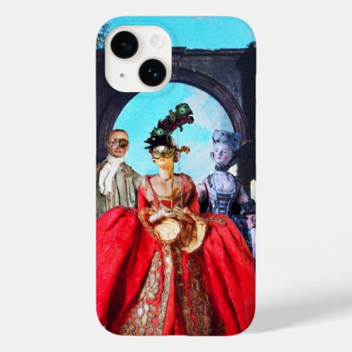 ANTIQUE ITALIAN PUPPETS AND MASKS MASQUERADE PARTY Case_Mate iPhone 14 CASE