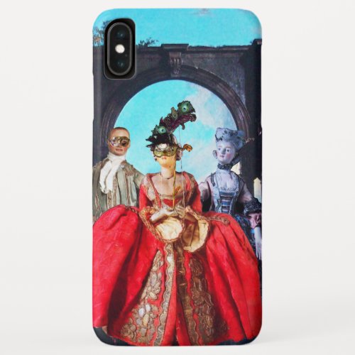 ANTIQUE ITALIAN PUPPETS AND MASKS MASQUERADE PARTY iPhone XS MAX CASE
