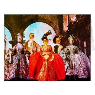 ANTIQUE ITALIAN PUPPETS MASQUERADE MASKS COSTUMES CARDS