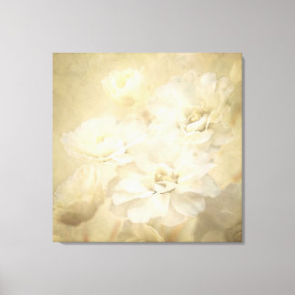 Antique Ivory Blossoms Canvas Art Print