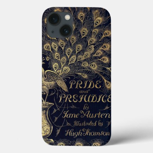 Antique Jane Austen Pride and Prejudice Peacock iPhone 13 Case