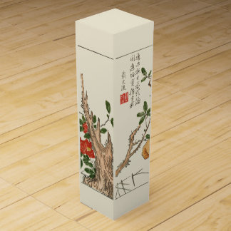 Antique Japanese Blossom Fruit Tree Wine Box