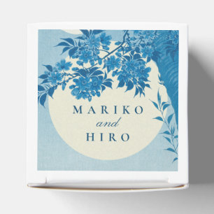 Antique Japanese Blue Cherry Blossom Favor Boxes