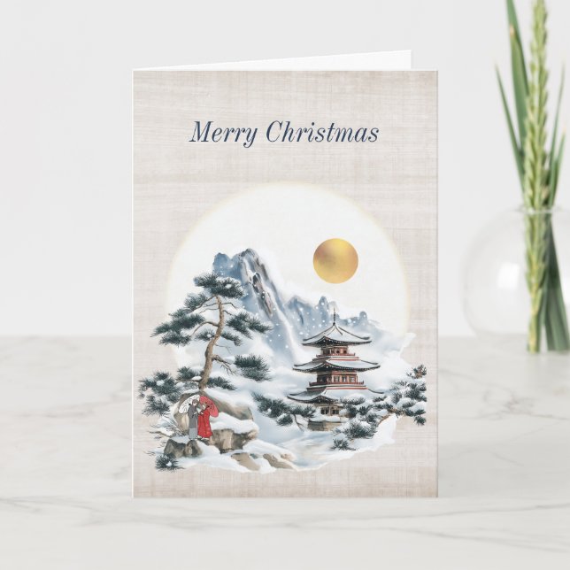 Antique Japanese Holiday Card (Front)
