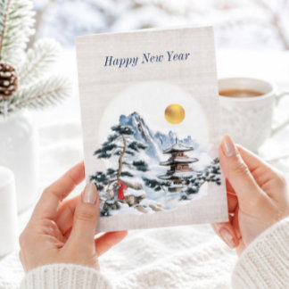 Antique Japanese New Year Holiday Card