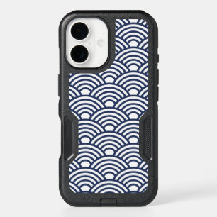 Antique Japanese Seigaiha Waves iPhone 16 Case