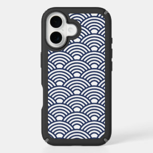 Antique Japanese Seigaiha Waves iPhone 16 Case