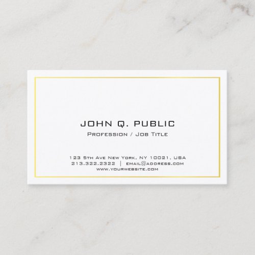 Antique Jewellery Shop Seller Simple Elegant Gold Business Card