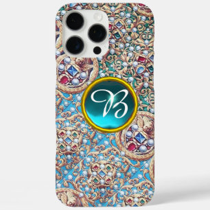 ANTIQUE JEWELS,GEMSTONES,PEARLS,ANGELS MONOGRAM iPhone 16 PRO MAX CASE