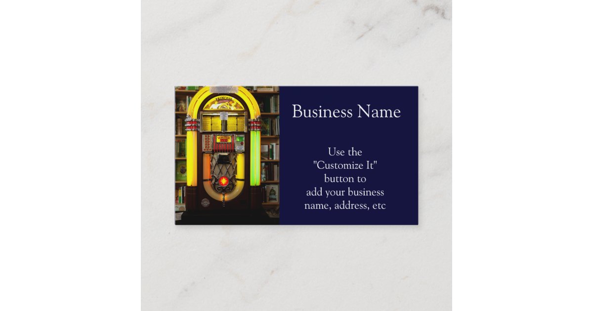 Antique Jukebox Business Card