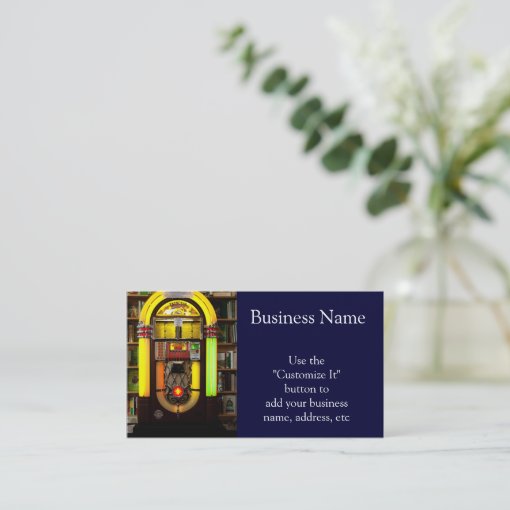 Antique Jukebox Business Card Zazzle