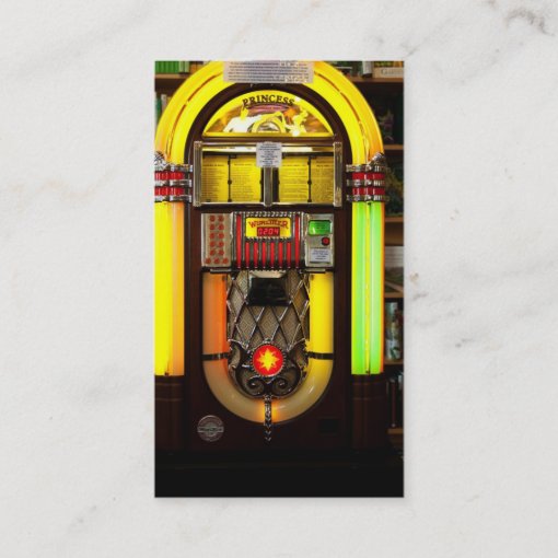 Antique Jukebox Business Card Zazzle