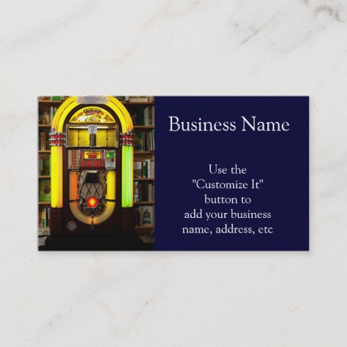 Antique Jukebox Business Card