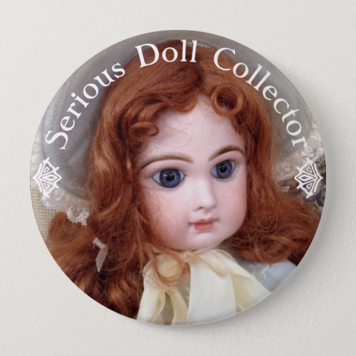 Antique Jumeau Doll 4 Large Pin Button