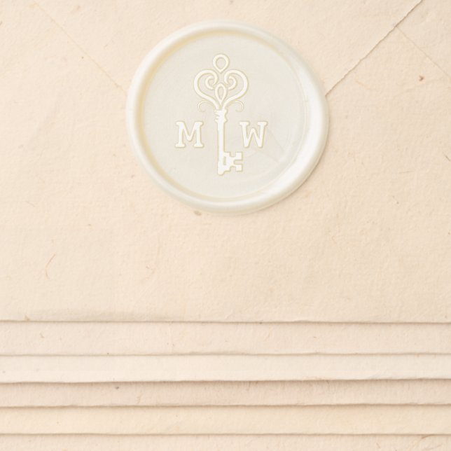 Antique Key Wax Seal Sticker (Front)