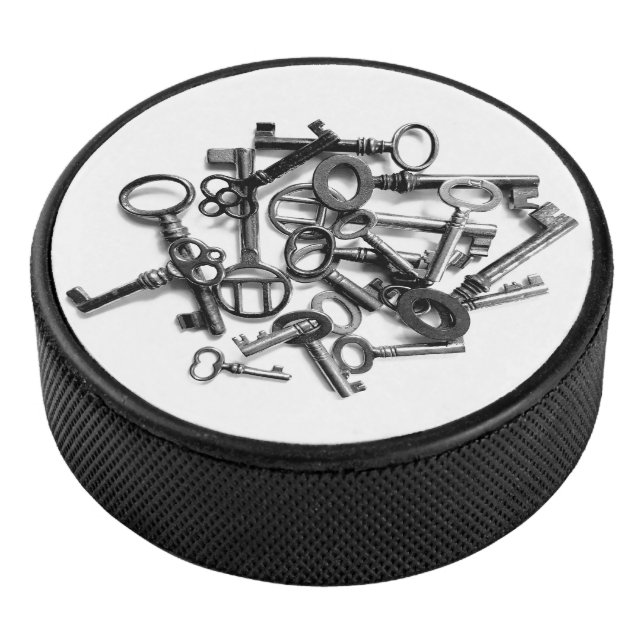 Antique Keys Hockey Puck (3/4)