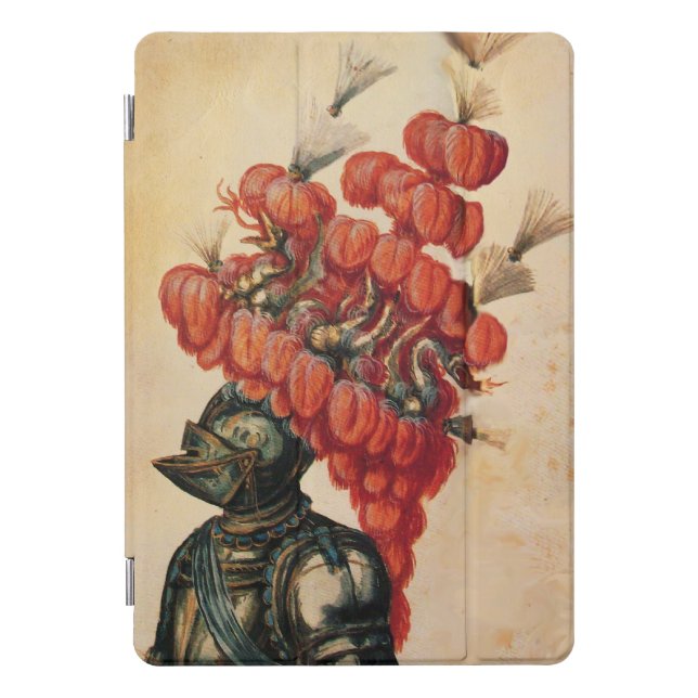 ANTIQUE KNIGHT HELMET ,DRAGONS iPad PRO COVER (Front)