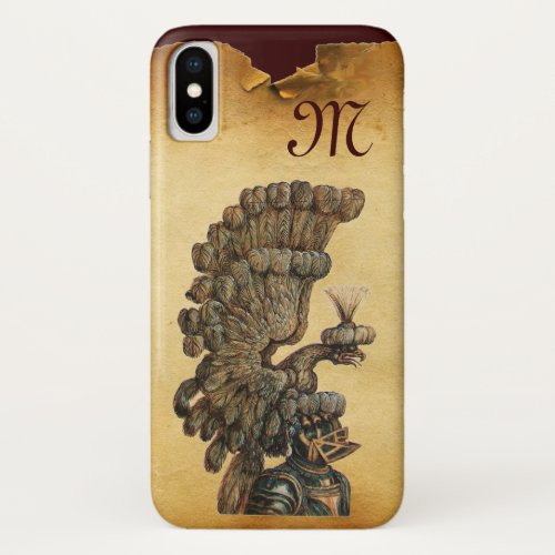 ANTIQUE KNIGHT HELMET WITH EAGLE Parchment iPhone XS Case