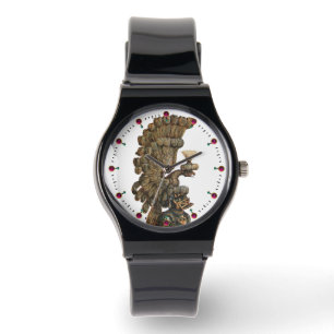 ANTIQUE KNIGHT HELMET WITH EAGLE WATCH