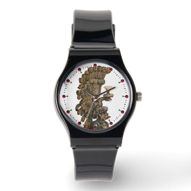 ANTIQUE KNIGHT HELMET WITH EAGLE WATCH (Front)