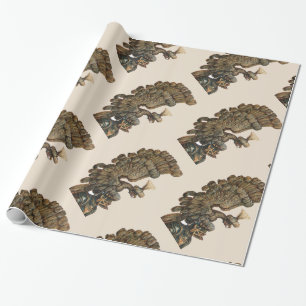 ANTIQUE KNIGHT HELMET WITH EAGLE WRAPPING PAPER