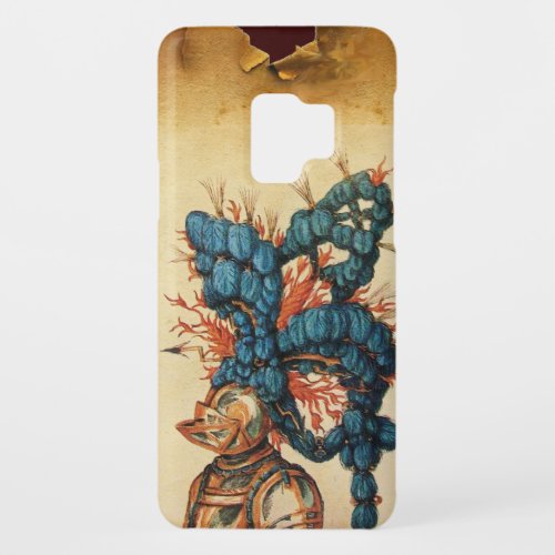 ANTIQUE KNIGHT HELMET WITH RED BLUE FEATHERS Case_Mate SAMSUNG GALAXY S9 CASE