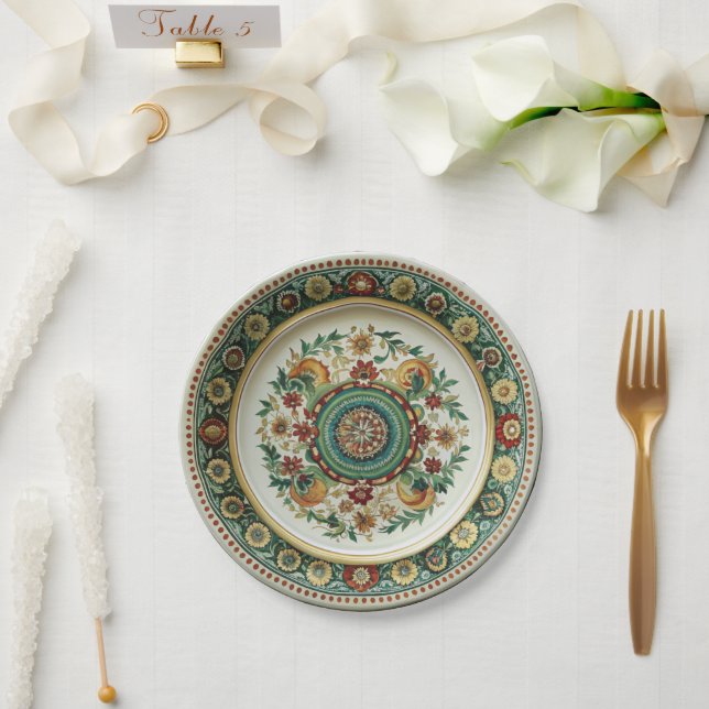 Antique Kornilov Brothers Porcelain Paper Plate (Wedding)