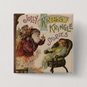 Antique Kris Kringle Sanga Claus Button
