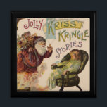 Antique Kris Kringle Sanga Claus Gift Box<br><div class="desc">A beautiful piece of victorian artwork showing an antique santa claus,  this illustration is based on a children's book from the late 1800s.</div>