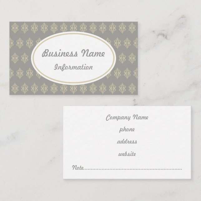 Antique Lace Business Card (Front/Back)