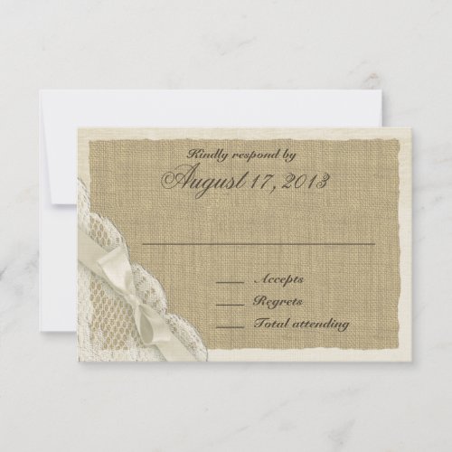 Antique Lace Country Response Card