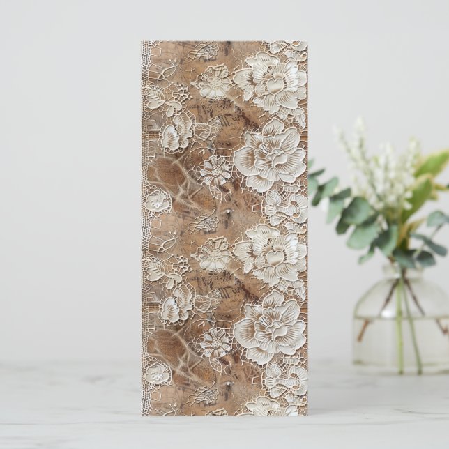 Antique Lace Design Bookmark (Standing Front)