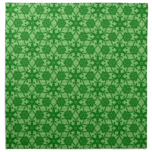 Antique lace - emerald and lime green cloth napkin