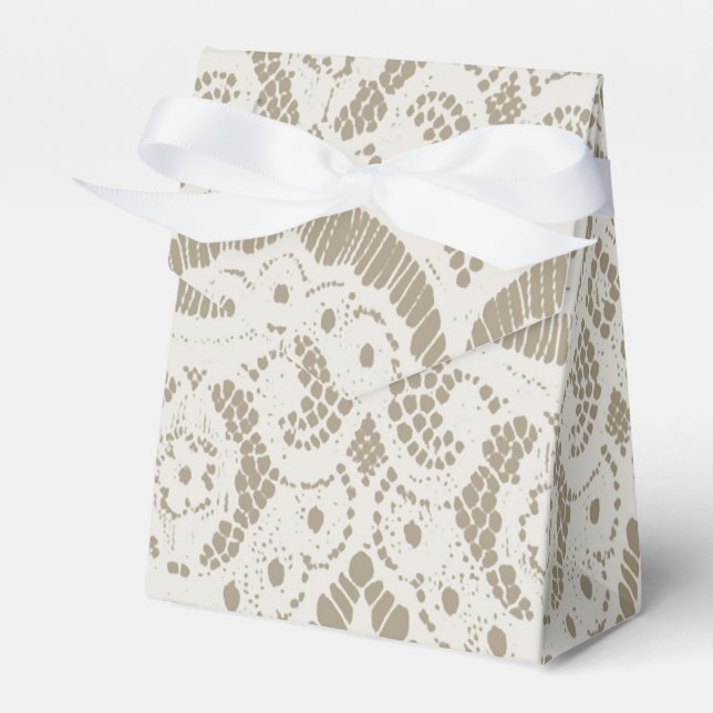 Antique Lace Favor Boxes (Front Side)