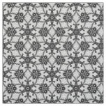 Antique lace print - black and white fabric
