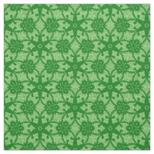 Antique lace print - emerald and lime green fabric