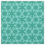 Antique lace print - turquoise and aqua fabric