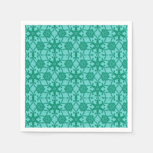 Antique lace - turquoise and aqua napkins