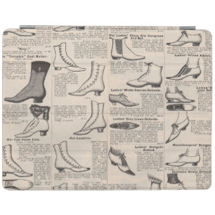 Antique Ladies Shoe Catalog Page Vintage Print iPad Smart Cover