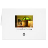 Antique Lamp Card (Back Horizontal)