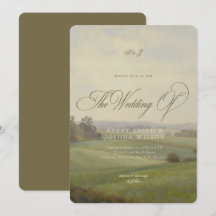 Antique Landscape Painting Countryside Wedding