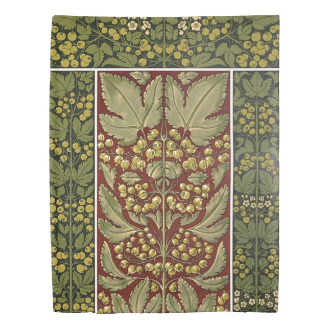 Antique Leaf Pattern Duvet Cover (Front)