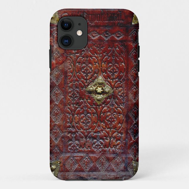 Antique Leather Book Bibliophile Case-Mate iPhone Case (Back)