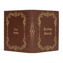 Antique Leather Book Cover Aesthetic Mini Binder