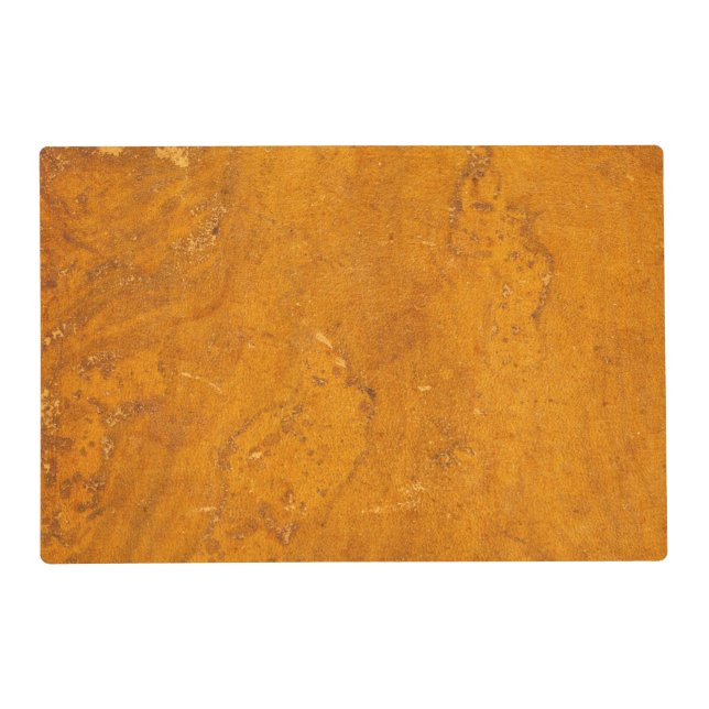 Antique Leather Book Cover Parchment Background Placemat (Front)