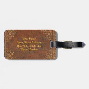 Antique Leather (customizable) Luggage Tag