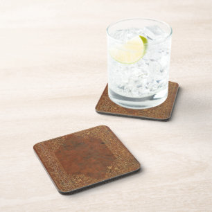 Antique Leather Look Coaster