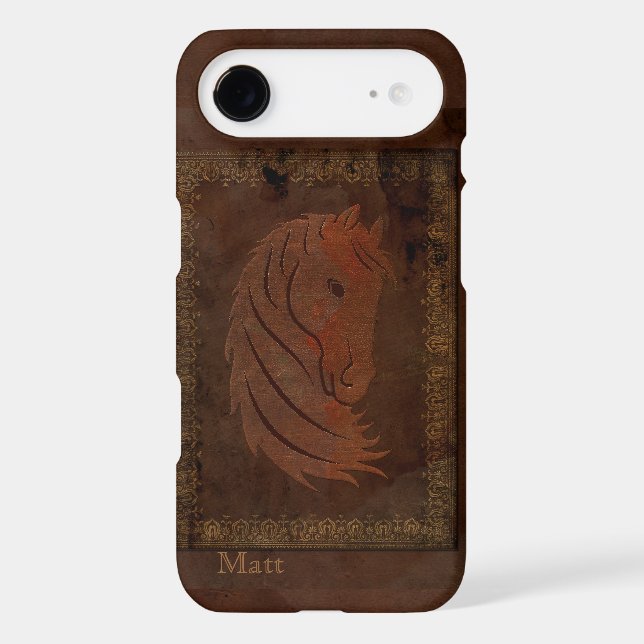 Antique Leather Look Horse Galaxy S3 Case (Back)