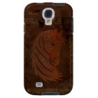 Antique Leather Look Horse Galaxy S4 Case